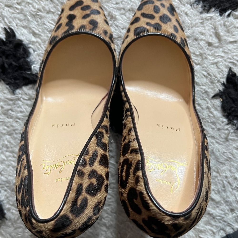 ❌SOLD❌Christian Louboutin size 37 so Kate 120 pumps pony hair leopard black - Picture 5 of 11